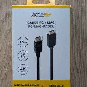 Câble (HDMI vers DisplayPort)