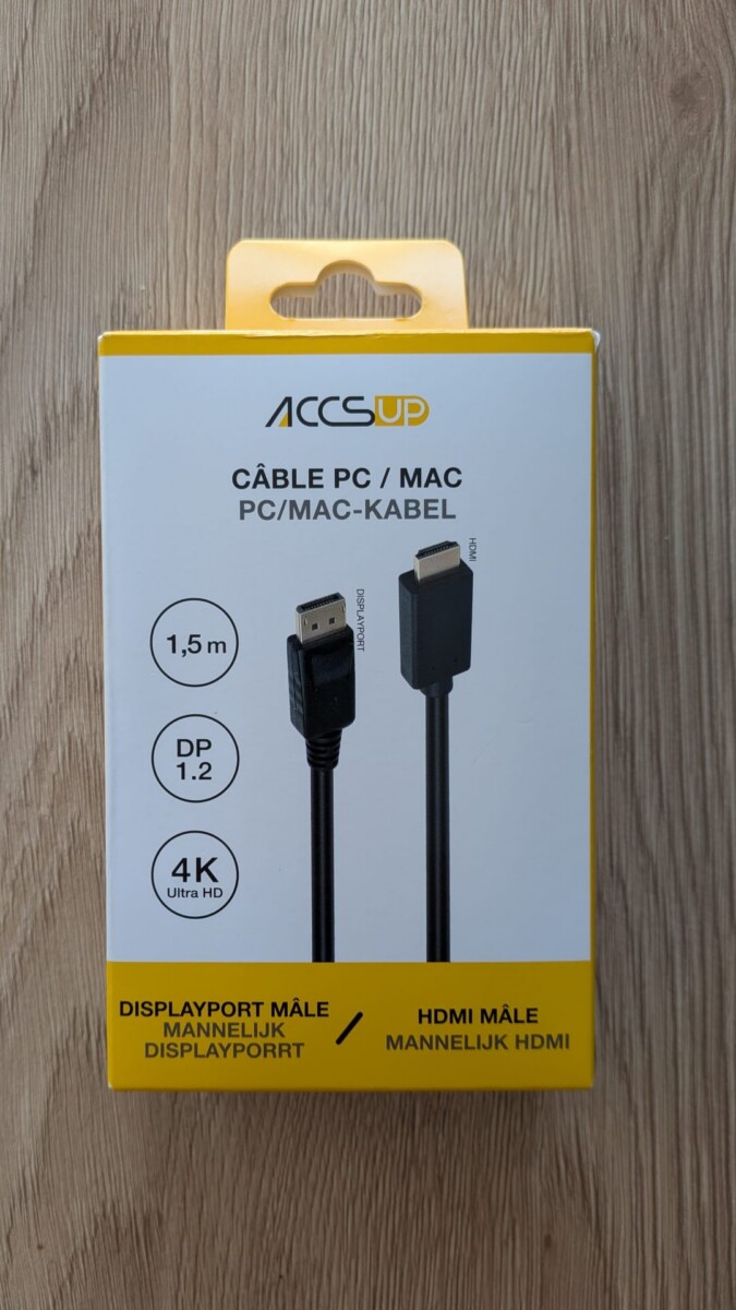 Câble (HDMI vers DisplayPort)